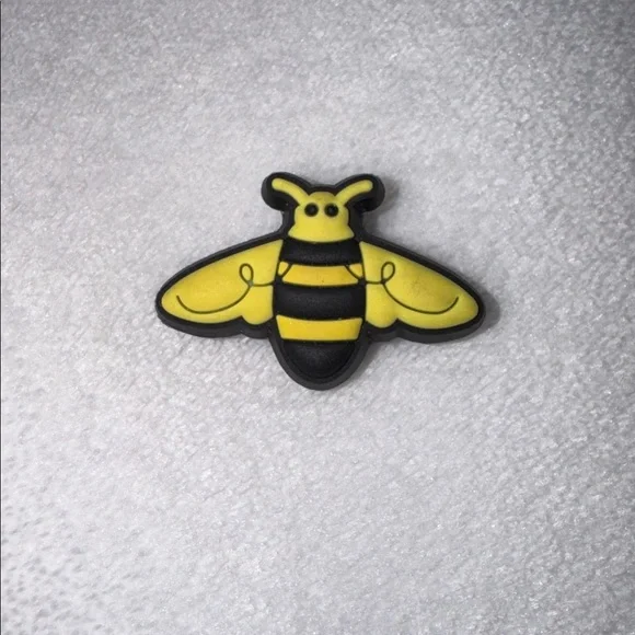 Yellow and Black Bee Jibbitz - Picture 1 of 3
